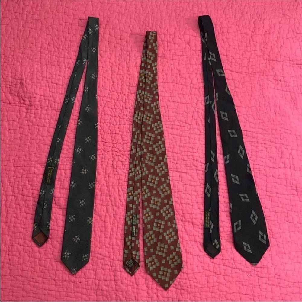 Giorgio Armani Men's Patterned Ties Set (3)